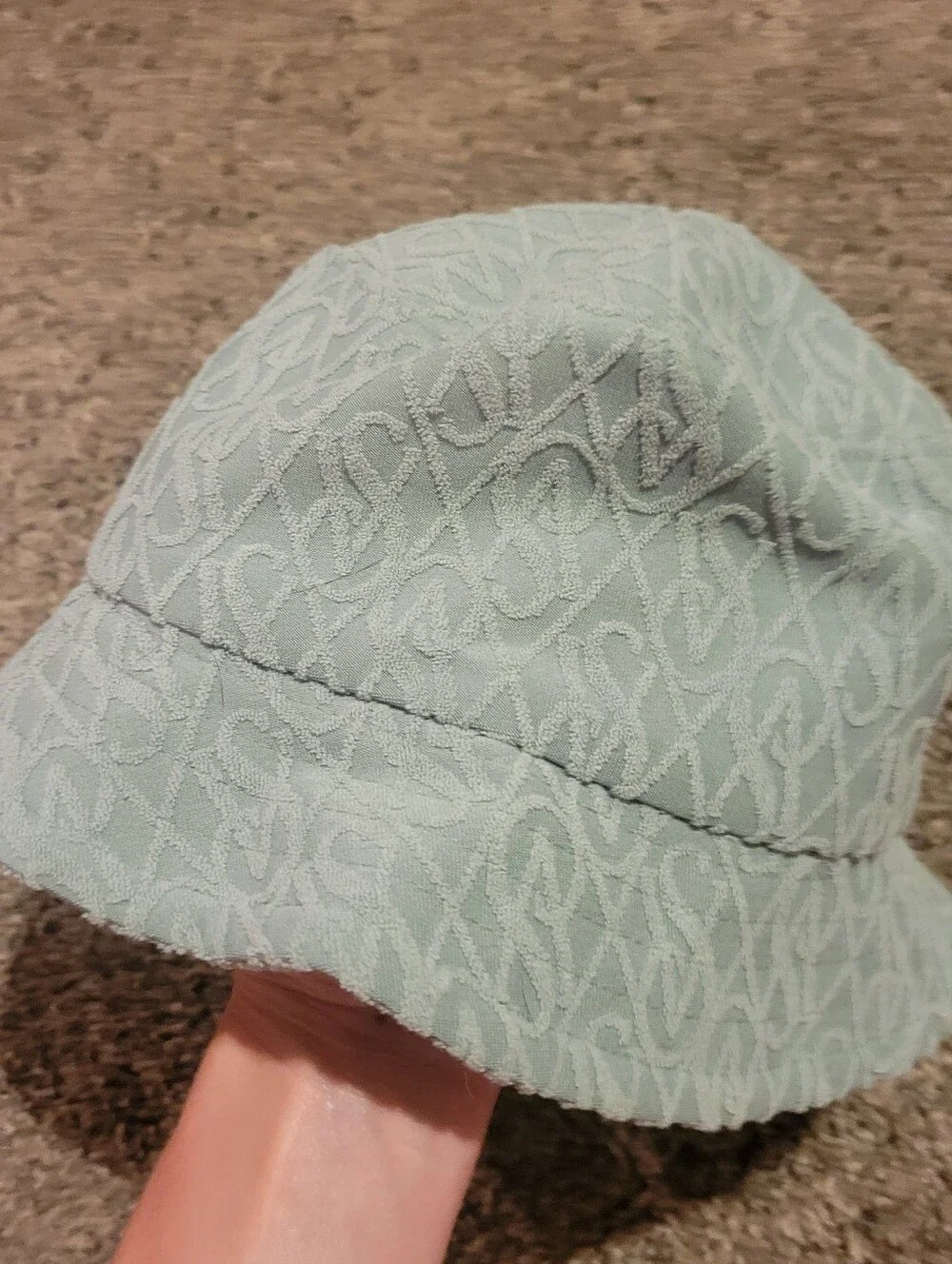 Victoria's Secret Terry Swim Beach Sun Bucket Hat Sage Green New